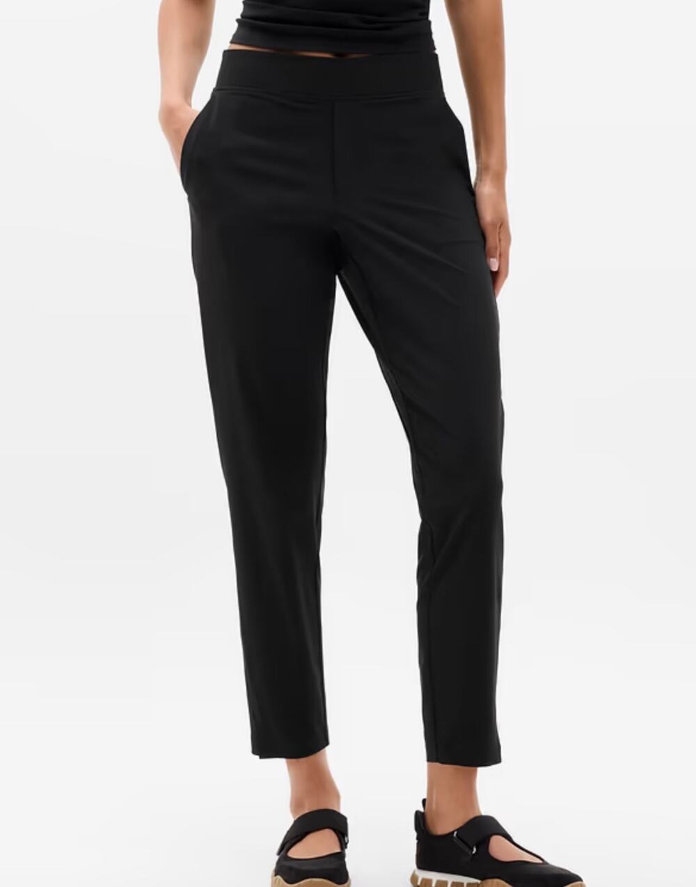 Athleta Brooklyn Mid Rise Ankle Pant Black Size 12